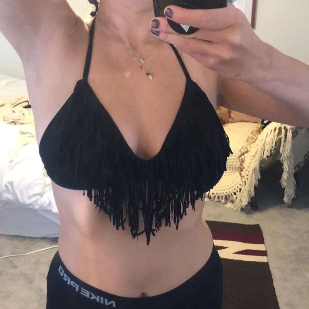 L*SPACE FRINGE BIKINI TOP